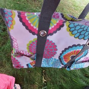 Zipper travel tote medium to large